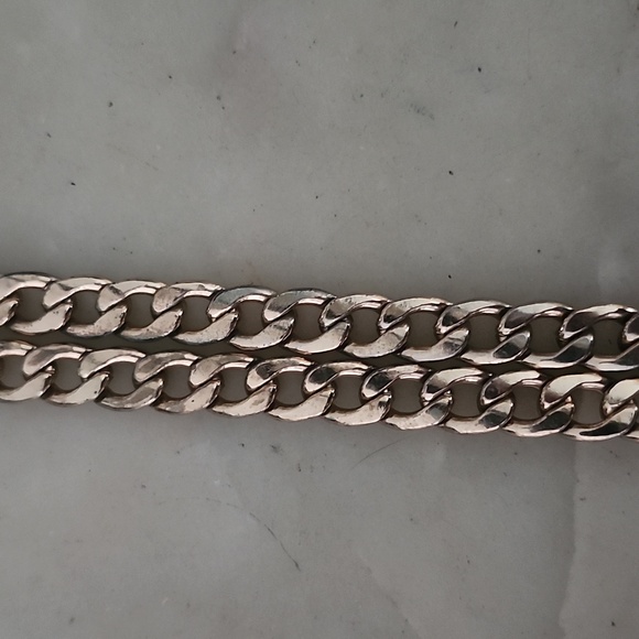 Heart Lock and Key Gold Tone Chain Pendant Necklace - Picture 7 of 16